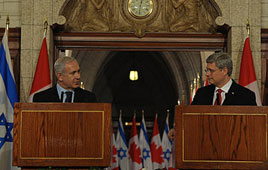 PM Netanyahu meets with Canadian PM Harper