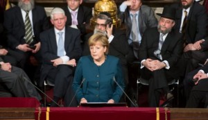Germany’s Merkel awarded prize for denouncing anti-Semitism