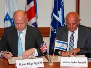Israel and Britain sign Memorandum of Understanding on...
