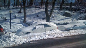 New Yorkban, hóvihar után