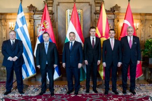 Orbán Viktor fogadta az ötoldalú miniszteri találkozó résztvevőit