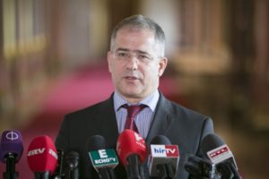 Kósa Lajos Németh Szilárddal tartott sajtótájékoztatóján