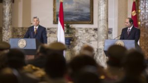 Orbán Viktor miniszterelnök szerdán Kairóban