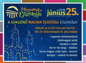 Múzeumok éjszakája 2016