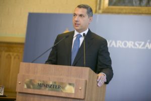 Lázár János az 57. Kormányinfón.