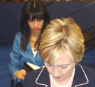 Huma Abedin and Hillary Clinton / Wikipedia commons