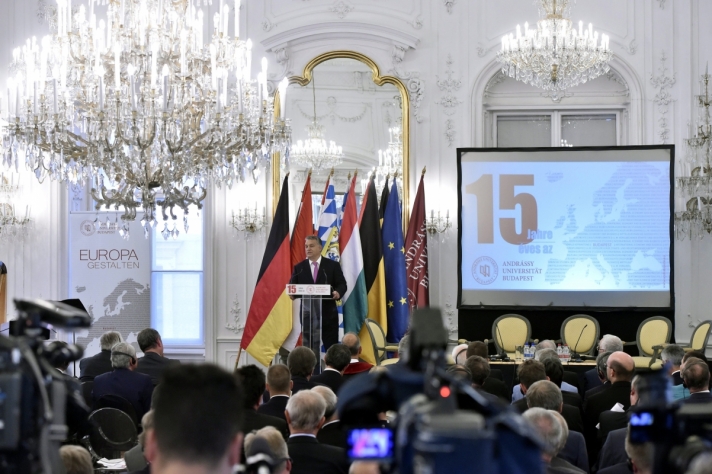 Orbán Viktor miniszterelnök az Andrássy Egyetem Budapest megalakulásának tizenötödik évfordulóján...