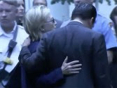 Hillary being led from 9/11 event / Fox News Screenshot