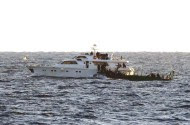 Israeli Navy boarding a vessel off the Gaza Strip, November 04, 2011