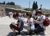 Jewish Agency for Israel participants in the Holy Land.