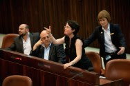 MK Hanin Zoabi attacks PM Netanyahu on Knesset floor in 2011