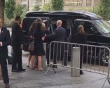 Hillary Clinton being carried to her van on Sunday following a collapse. / Screenshot