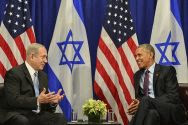 Prime Minister Benjamin Netanyahu meets with United States President Barack Obama in New York, on September 21, 2016.