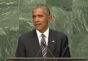 U.S. President Barack Obama addresses the UN General Assembly for the last time, Sept. 20 2016.
