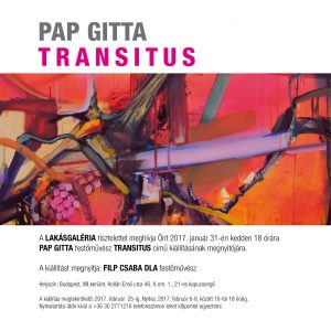 Pap Gitta festőművész „TRANSITUS” című kiállítása.