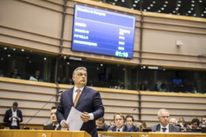 Orbán Viktor felszólalása az Európai Parlament plenáris...